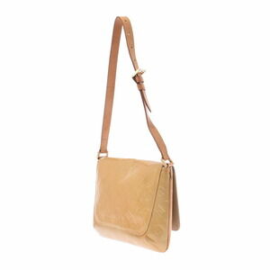 Louis Vuitton Vernis Thompson Bag Shoulder Beige Street Patent